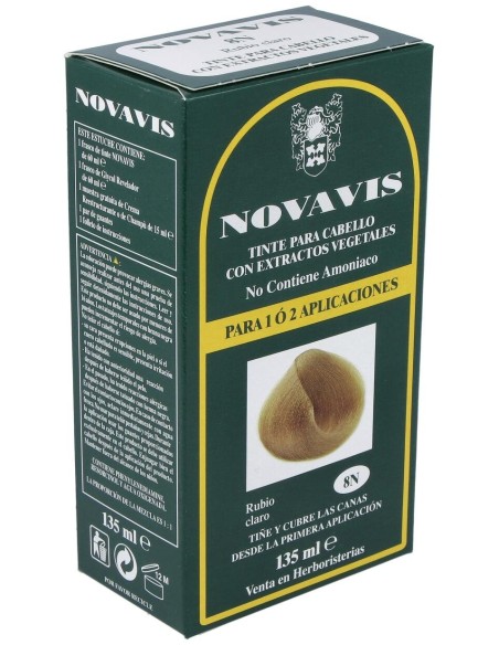 Tinte Novavis 8N Rubio Claro 135Ml. de Novavis