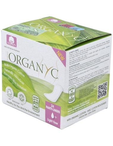 Salvaslip (bolsa ind) 100% algodón orgánico, 24ud de Organyc