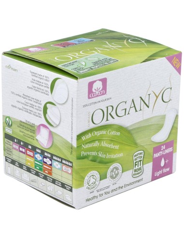 Salvaslip (bolsa ind) 100% algodón orgánico, 24ud de Organyc