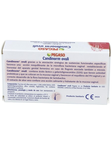 Candinorm Ovulos Vaginales 10Unid. de Pegaso