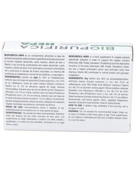 Biopurifica Hepa 30Comp. de Gricar