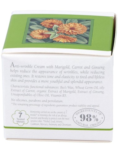 Crema Facial Antiarrugas Calendula Zanahoria 30M de L´Erbolario