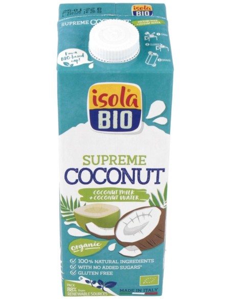 Bebida Vegetal De Coco Supreme 1Lt de Isola