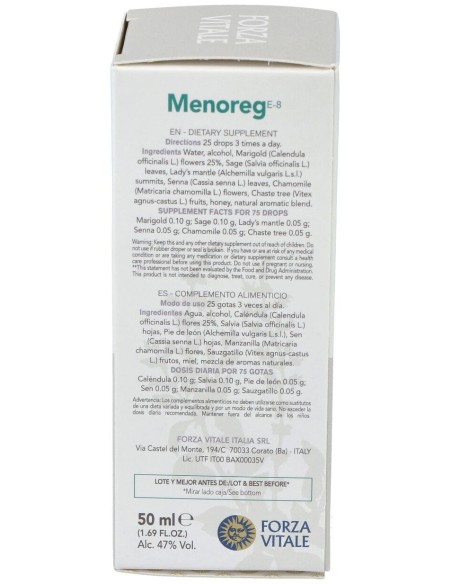 Menoreg (Calendula Composta) Extracto 50Ml. de Forza Vitale