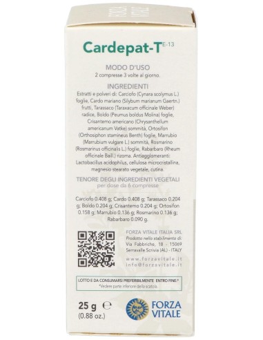 Cardepat-T Carciofo Composto Hepatico 25Gr.Comp. de Forza Vitale