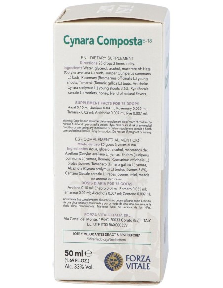 Cynara Composta Extracto 50Ml. de Forza Vitale