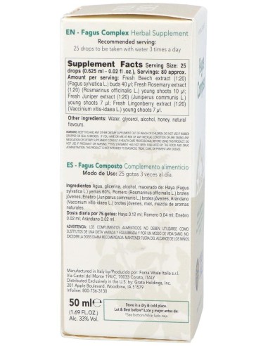 Fagus Composto Extracto 50Ml. de Forza Vitale