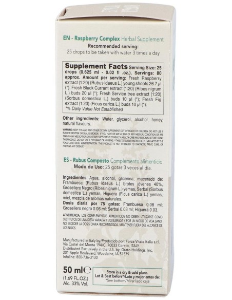Rubus Composto Extracto 50Ml. de Forza Vitale