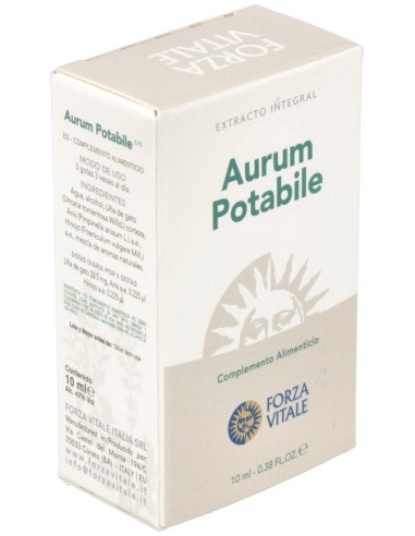 Aurum Potable (Oro) Metal Espagirico 10Ml. de Forza Vitale