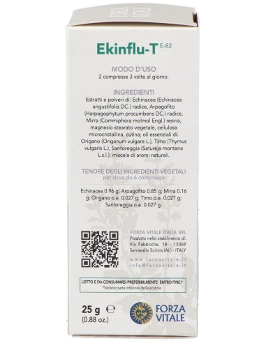 Ekinflu-T Defensas 25Gr.Comprimidos de Forza Vitale