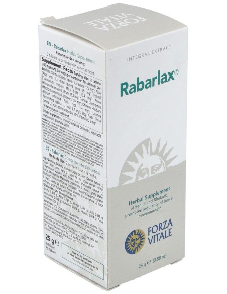 Rabarlax Laxante 25Gr.Comprimidos de Forza Vitale