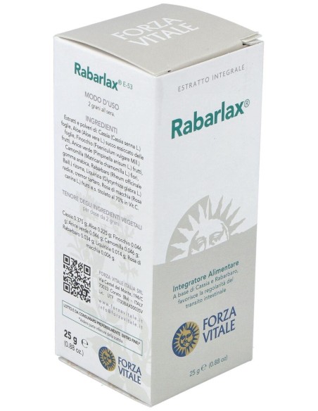 Rabarlax Laxante 25Gr.Comprimidos de Forza Vitale