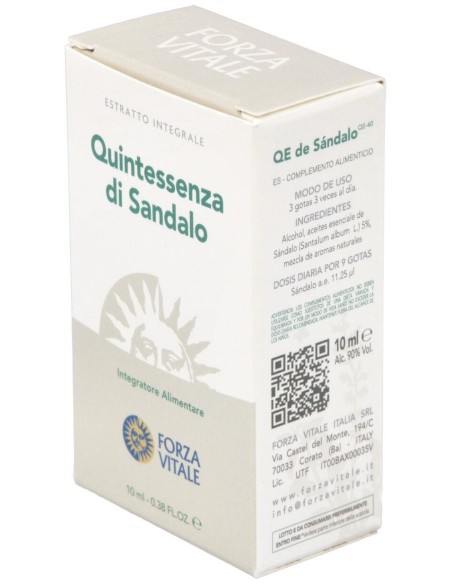 Quinta Esencia Sandalo (Sandalo) 10Ml. de Forza Vitale