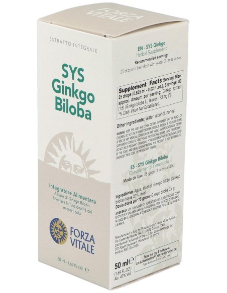 Sys.Ginkgo Biloba 50Ml. de Forza Vitale