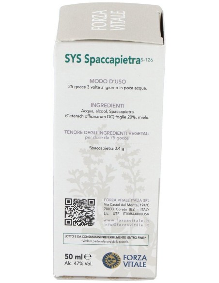 Sys.Spaccapiedtra (Rompepiedra) 50Ml. de Forza Vitale