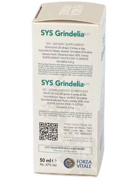 Sys.Grindelia 50Ml. de Forza Vitale