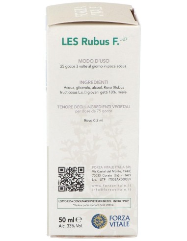 Les Rubus Fructicosus Zarza 50Ml. de Forza Vitale