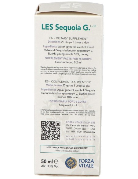 Les Sequoia Gigantea Secoya 50Ml. de Forza Vitale