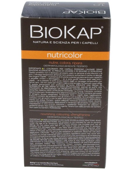 Tinte Black Dye 140Ml. Negro ·1.0 de Biokap