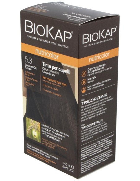 Nutricolor 5.3 Castaño Claro Dorado de Biokap