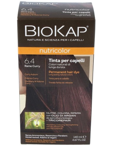 Nutricolor 6.40 Cobrizo Curry 140 ml      de Biokap