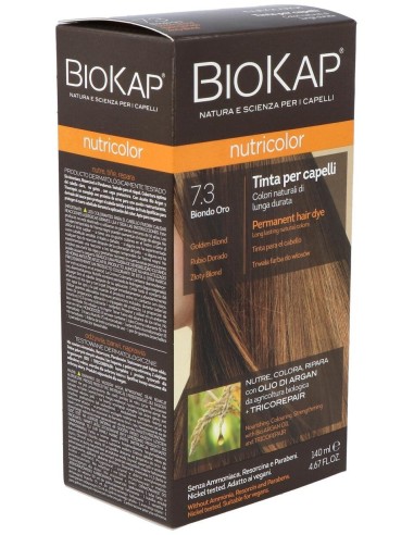 Nutricolor 7.3 Rubio Dorado 140 ml      de Biokap