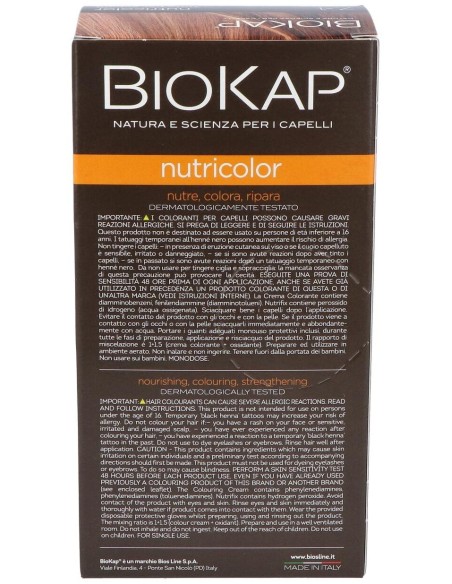 Nutricolor 7.4 Rojo Cobrizo 140 ml      de Biokap