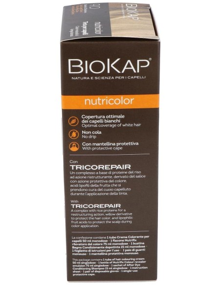 Nutricolor 9.0 Rubio Muy Claro 140 ml      de Biokap