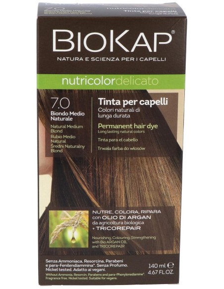 Delicato 7.00 Rubio Medio Natural 140 ml      de Biokap