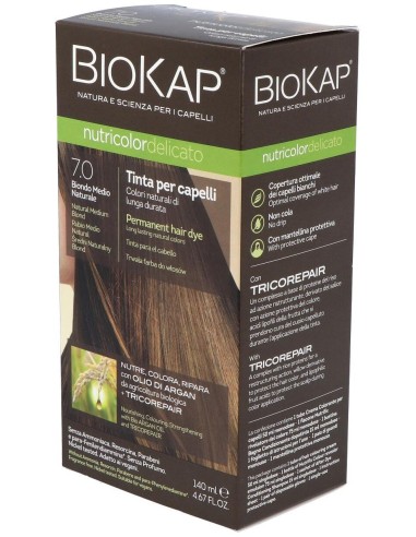 Delicato 7.00 Rubio Medio Natural 140 ml      de Biokap