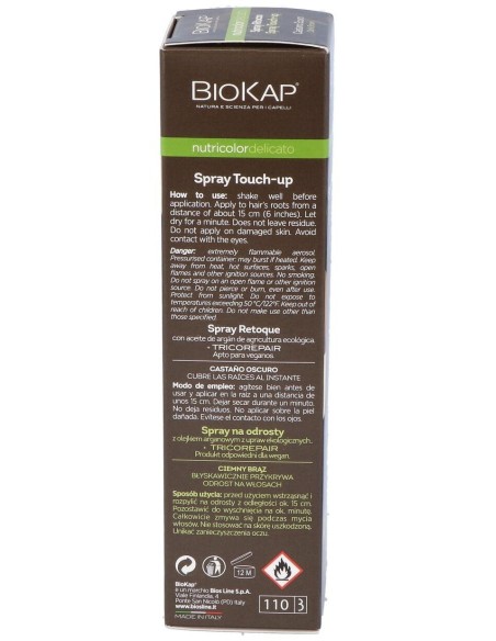 Spray Touchp-Up Castaño Oscuro de Biokap