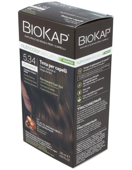 Biokap Rapid Castaño Miel Claro 5.34 Tubo 135Ml. de Biokap