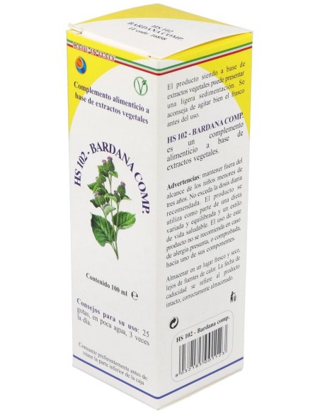 Hs 102 Bardana Comp. Gotas 100Ml S/Al de Herboplanet