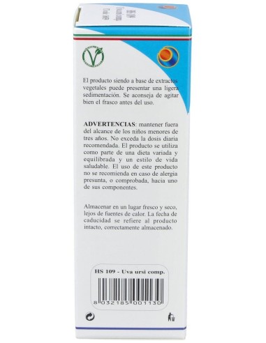 Hs 109 Uva Ursi Comp. Gotas 100Ml. S/Al de Herboplanet