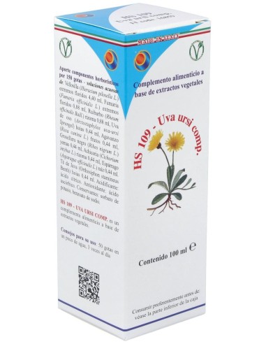 Hs 109 Uva Ursi Comp. Gotas 100Ml. S/Al de Herboplanet