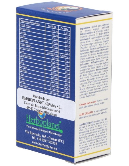 Alba Celesta Gotas 10Ml. de Herboplanet