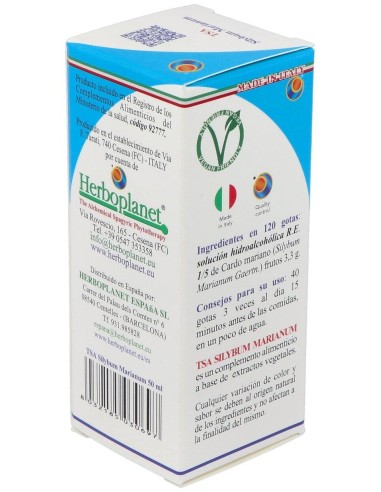 Tsa Silybum Marianum Frutos 50Ml. de Herboplanet