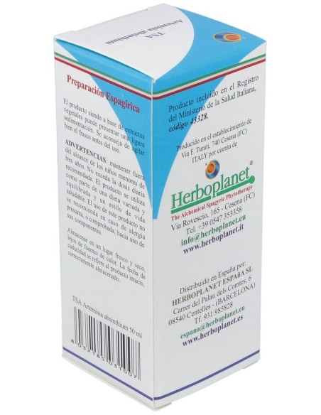 Tsa Artemisa Absinthium Sumidades Floridas 50Ml. de Herboplanet
