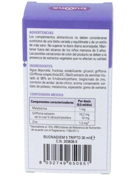 Buonadiem 5 Tripto 30Ml. de Buona