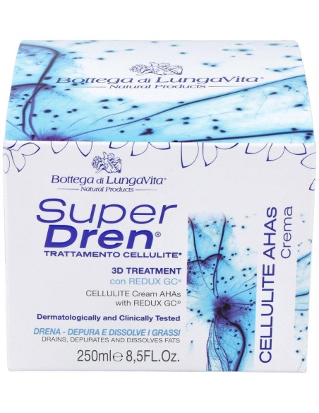 Super Dren Crema Anticelulitica Con Ahas 250Ml. de Bottega Di Lungavita