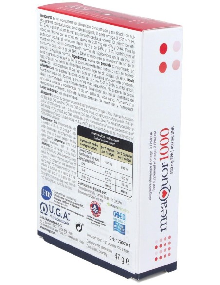 Meaquor 1000 30Perlas de Uga Nutraceuticals