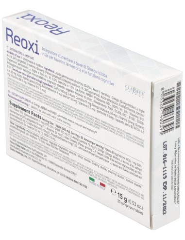 Reoxi Cognitivo 30Comp de Glauber Pharma