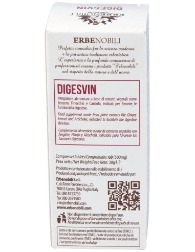 Digesvin Compost Digestivo 60Comp de Erbenobili