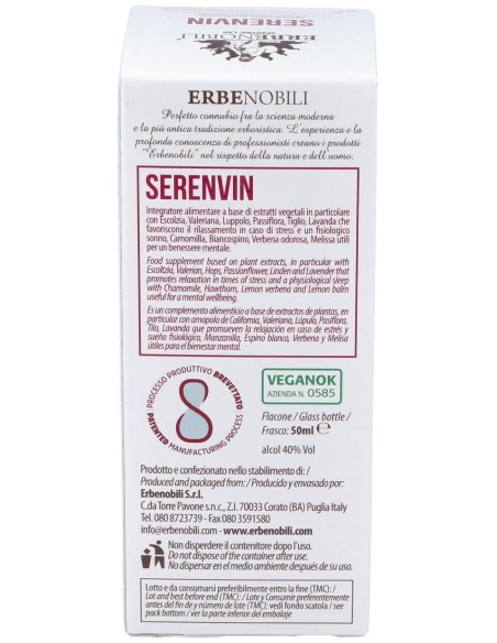 Serenvin Compost Insomnio 50Ml de Erbenobili