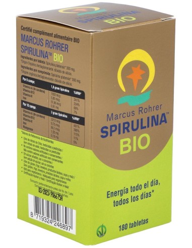 Spirulina Bio 180 Comprimidos Marcus Rohrer Marcus Rohrer