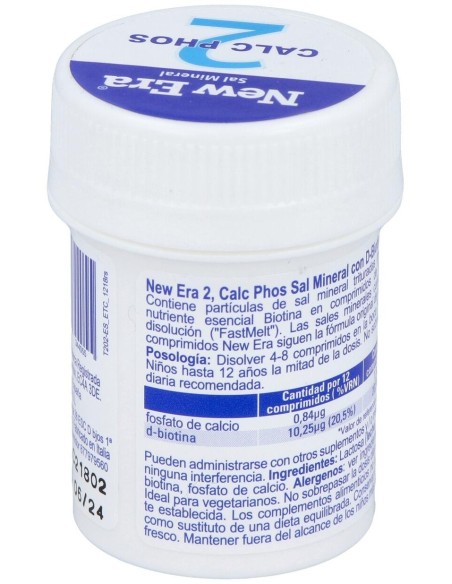 Sal Schussler Nº2 Calcium Phosphoricum 240Comp. de New Era