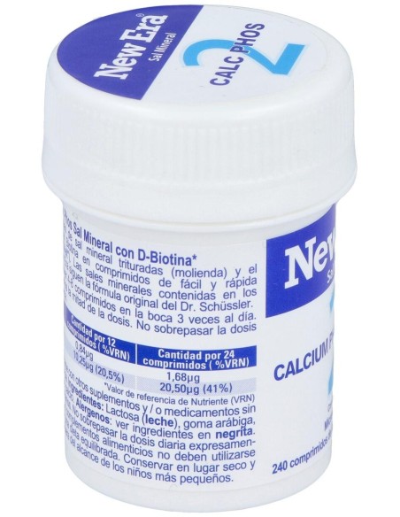 Sal Schussler Nº2 Calcium Phosphoricum 240Comp. de New Era