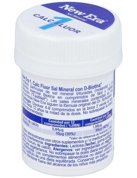 Sal Schussler Nº1 Calcium Fluoratum 240Comp. de New Era