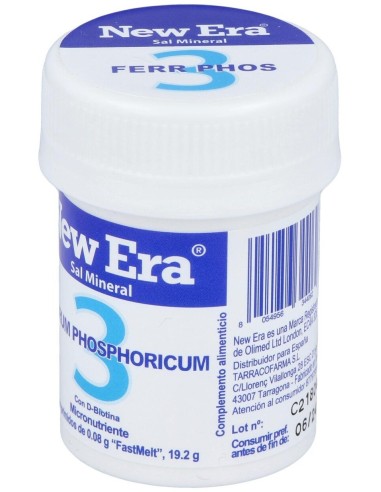 Sal Schussler Nº3 Ferrum Phosphoricum 240Comp. de New Era