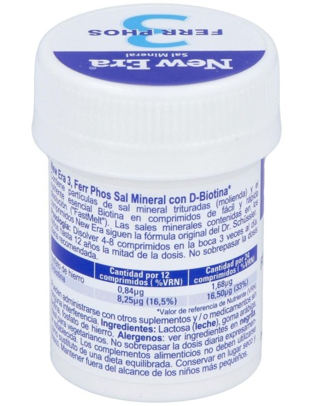 Sal Schussler Nº3 Ferrum Phosphoricum 240Comp. de New Era